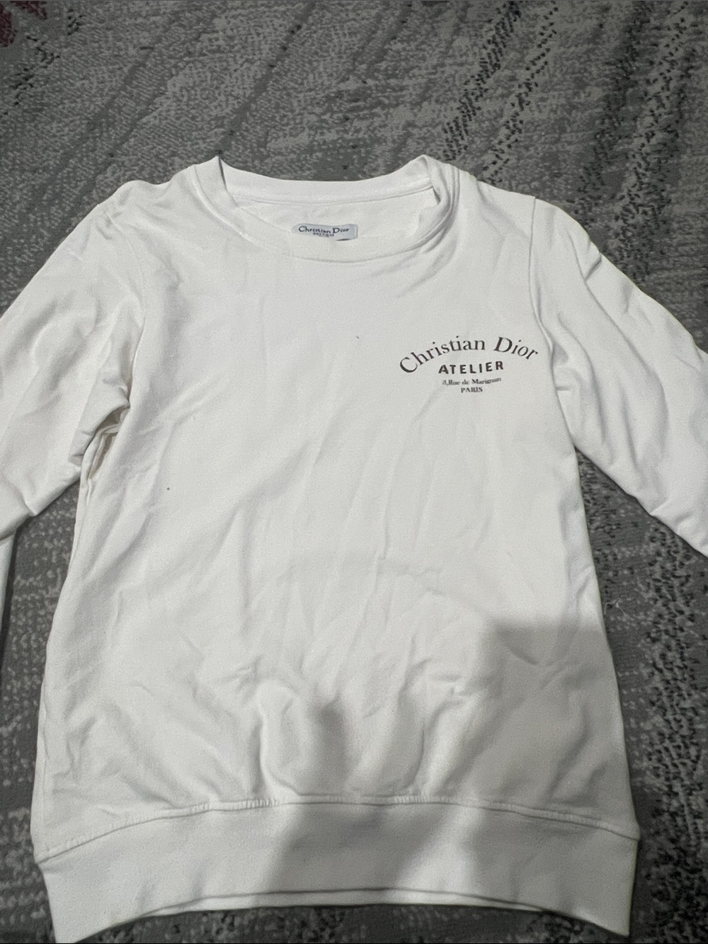 Dior White Christian Dior Atelier Logo Sweatshirt